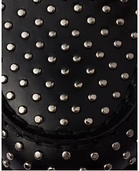 Women's Studded Brushed Leather Loafers