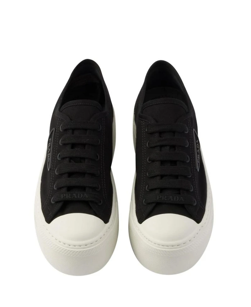 Women's Laced Fabric Sneakers