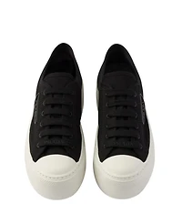 Women's Laced Fabric Sneakers