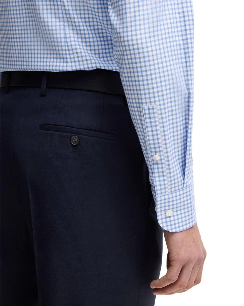 Hank Slim Fit Check Dress Shirt
