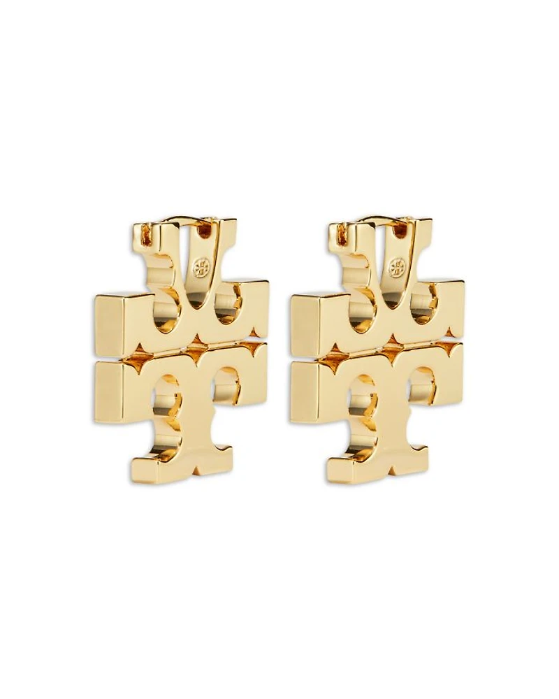 Eleanor Hidden Hoop Earrings, 0.9" diameter