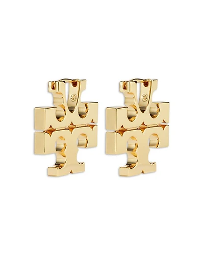 Eleanor Hidden Hoop Earrings, 0.9" diameter