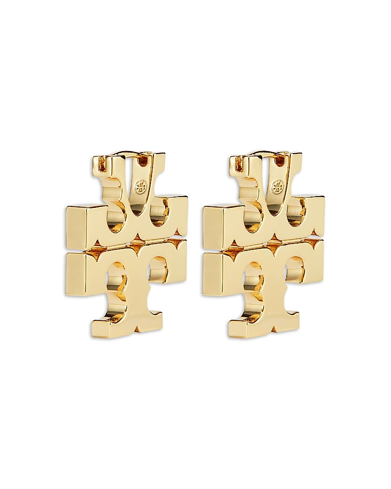 Tory Burch Eleanor Hidden Hoop Earrings, 0.9L