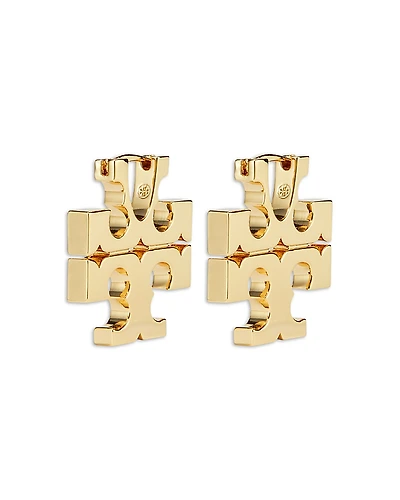 Tory Burch Eleanor Hidden Hoop Earrings, 0.9L