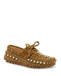 Valentino Garavani Women's Embellished Moccasin Loafer Flats