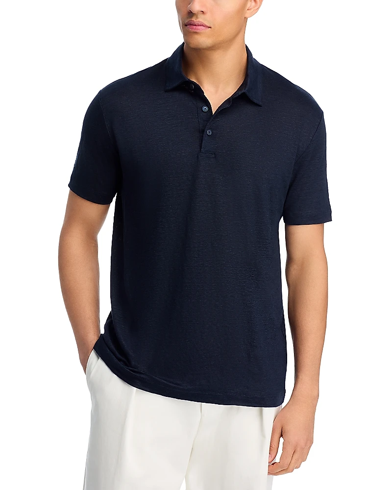 Boss x David Beckham Parris Short Sleeve Linen Polo Shirt