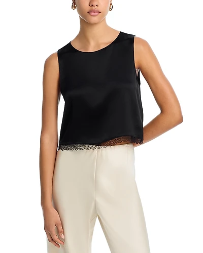 Leset Barb Cropped Top