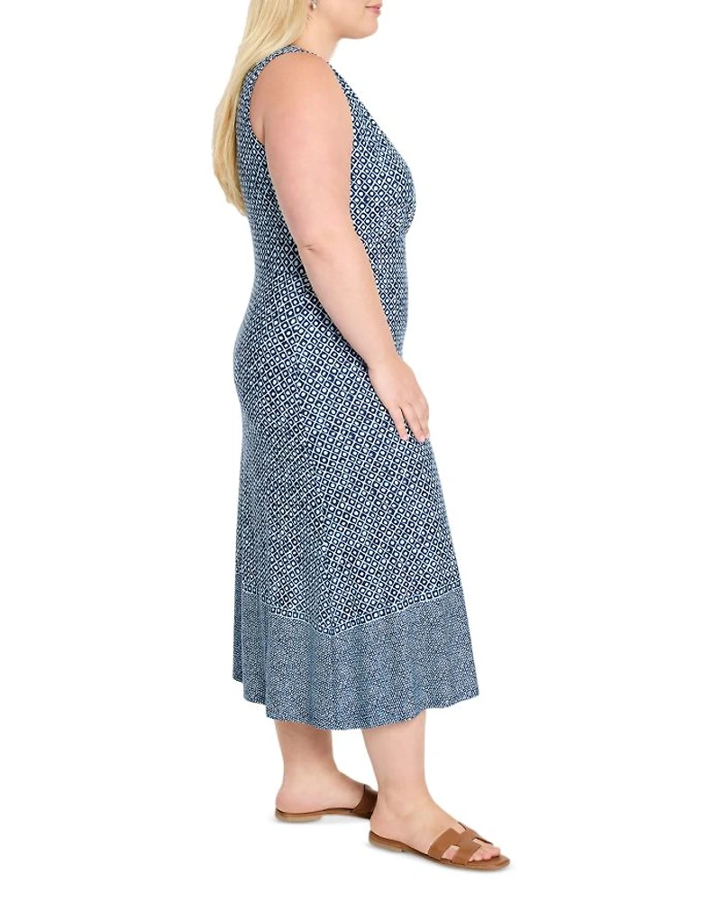 Ella Geometric Print Dress