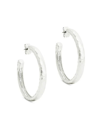 Anabel Aram Farrier Sterling Silver Hoop Earrings, 1.5 diameter