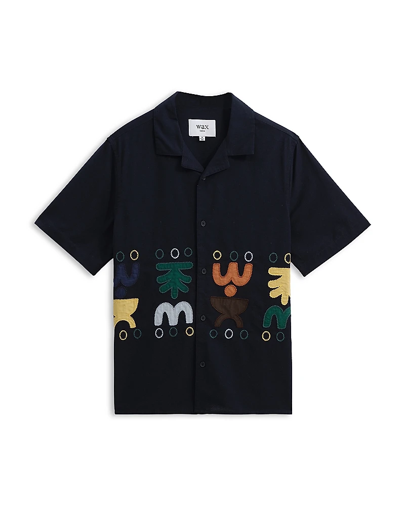 Wax London Didcot Doodle Short Sleeve Shirt