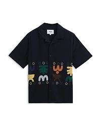 Wax London Didcot Doodle Short Sleeve Shirt