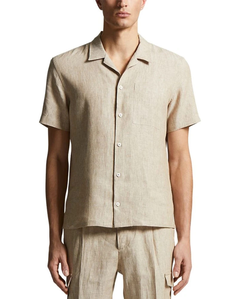 Linen Short Sleeve Camp Shirt