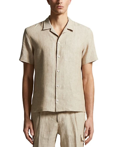 Linen Short Sleeve Camp Shirt