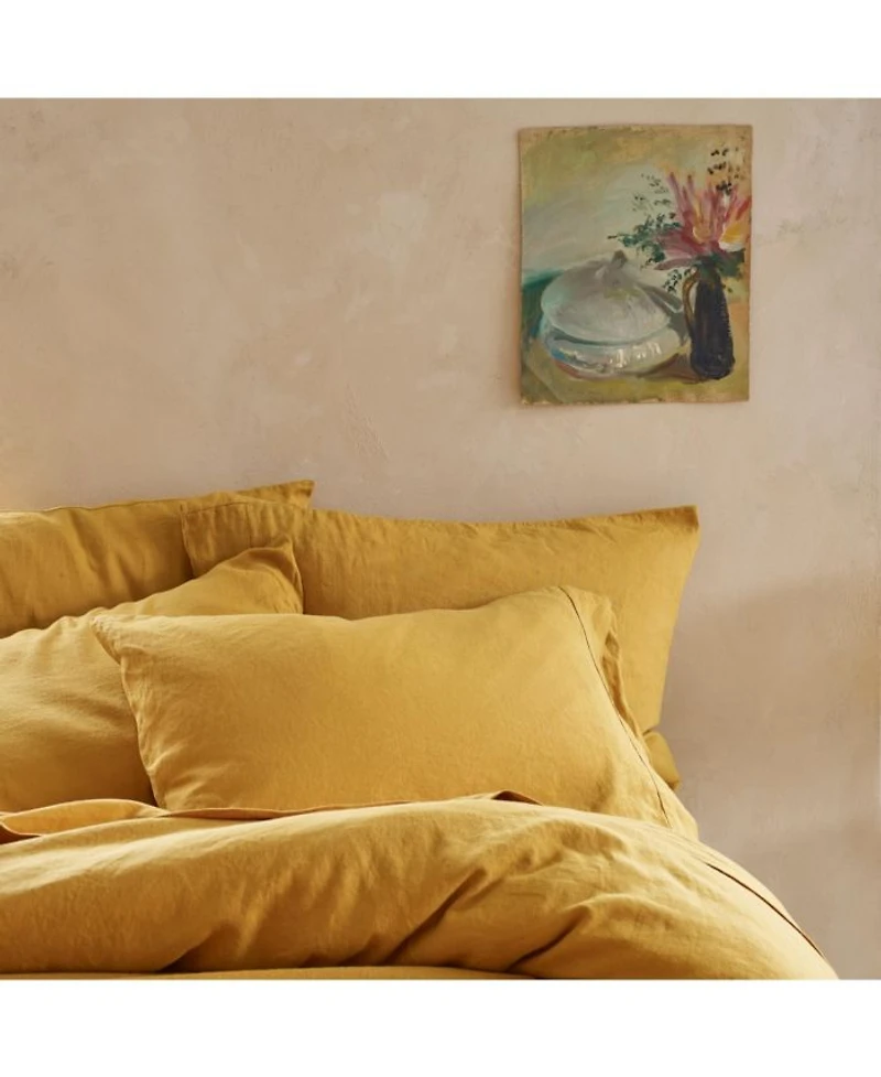 Linen Blend Pillowcase, Queen