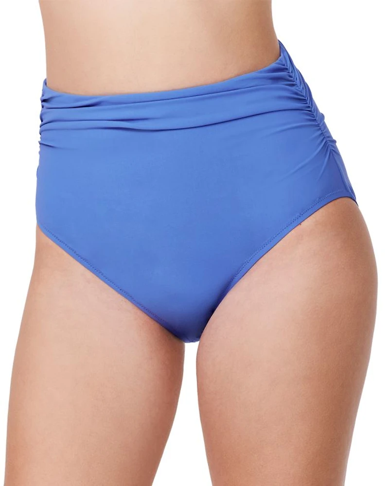 Tutti Frutti Shirred High Waist Bikini Bottom
