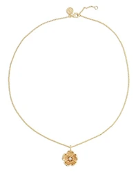 Wildflowers Pavé Flower Pendant Necklace, 16"-17"
