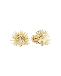 Pavé Palm Stud Earrings