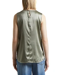 Silk Blend Round Neck Camisole