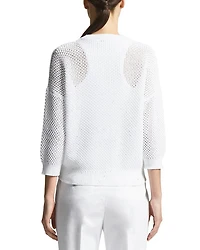 Knitted 3/4 Sleeve Sweater