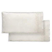 Dea Luxury Linens Matera Embroidered King Pillowcase, Pair