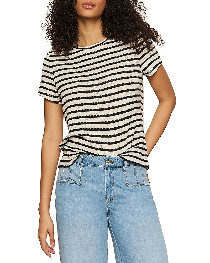 Sanctuary Perfect Textured Striped Tee