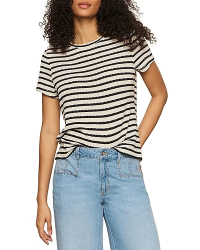 Sanctuary Perfect Textured Striped Tee