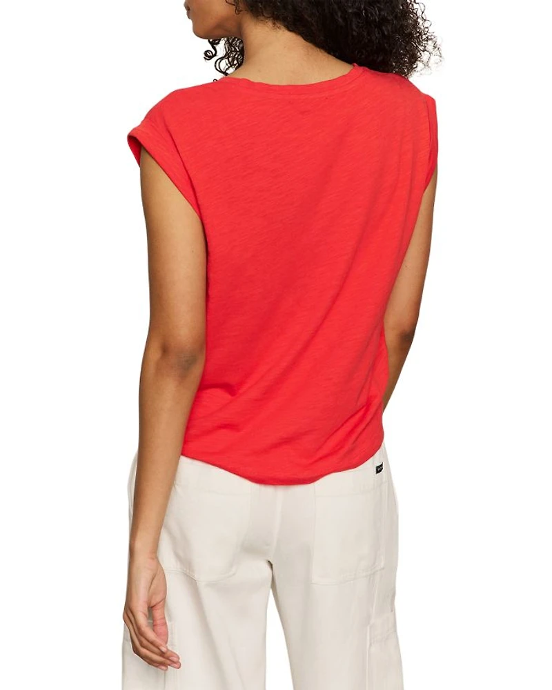 Knotted Hem Muscle Tee