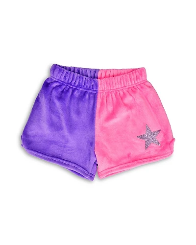 Iscream Girls' Color Block Plush Shorts