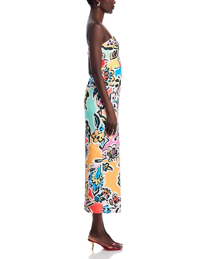Orion Rainbow Oasis Jacquard Dress