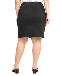 Denim Skirt Optic White