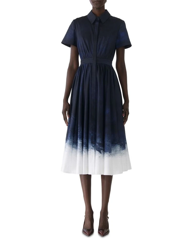 Brushed Canvas Printed Dress