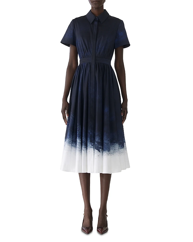Jason Wu Collection Brushed Canvas Printed Dress