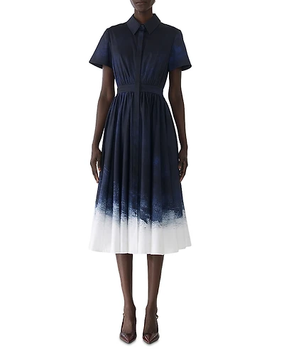 Jason Wu Collection Brushed Canvas Printed Dress