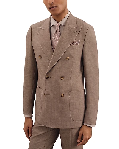 Reiss Belmont Double Breasted Textured Blazer