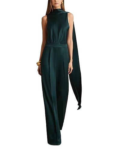 Reiss Farah Draped Jumpsuit