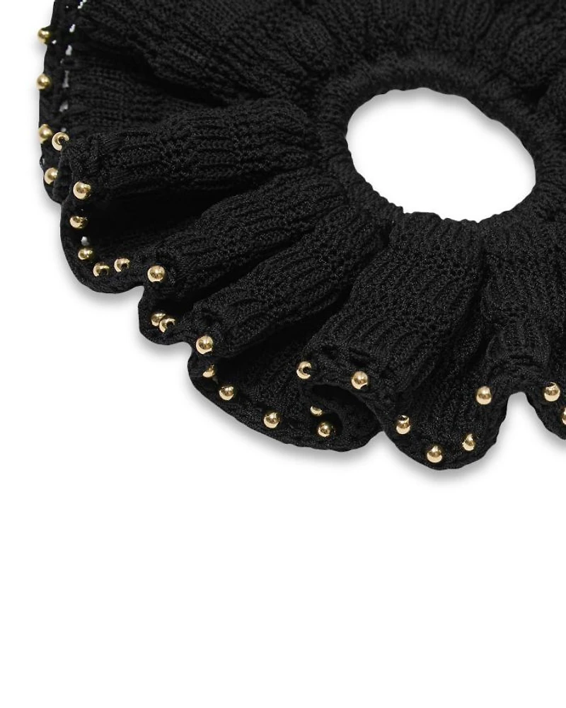 Beaded Crochet Scrunchie