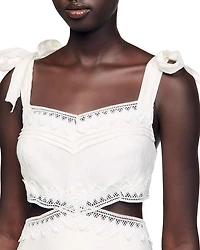 Solena Lace Trim Maxi Dress