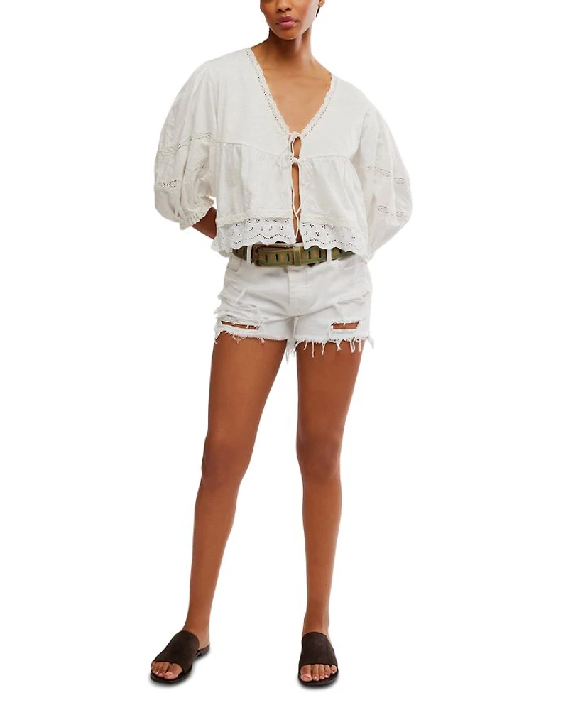 Bowie Embroidered Reversible Top