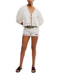Bowie Embroidered Reversible Top