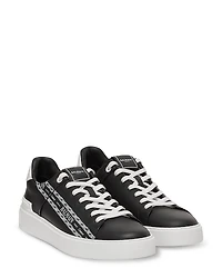 Balmain Men's B-Court Chain Logo Lace Up Sneakers