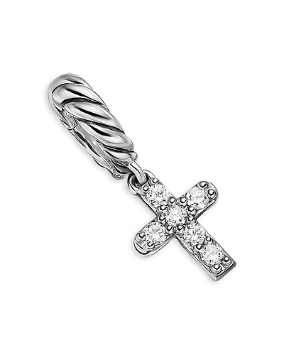David Yurman Micro Pave Cross Amulet