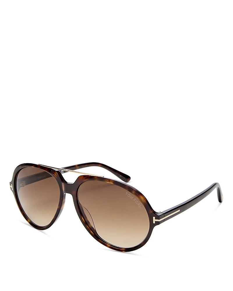 Tom Ford Aalto Aviator Sunglasses, 59mm