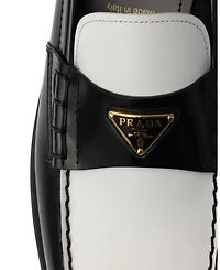 Men's Two-Tone Brushed Leather Loafers