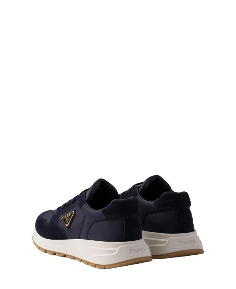 Men's Prax 01 Re-Nylon and Suede Sneakers