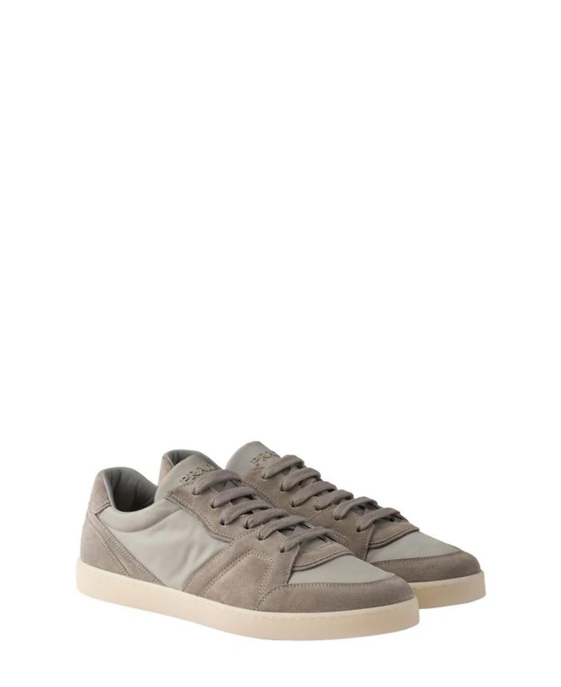 Men's Suede and Re-Nylon Sneakers