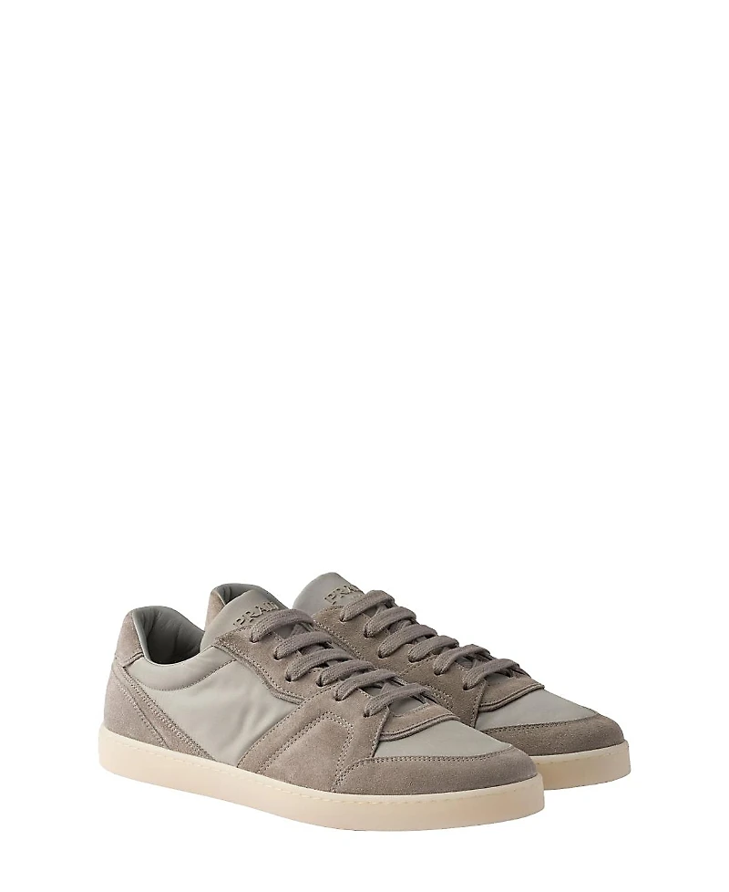 Prada Men's Suede and Re-Nylon Sneakers