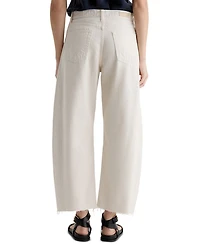 Hattie High Rise Crop Barrel Jeans Opal Stone