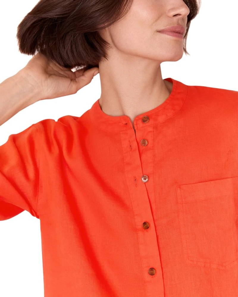 Grandad Linen Shirt