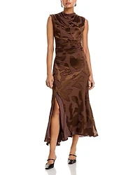 Simkhai Burke Draped Midi Dress