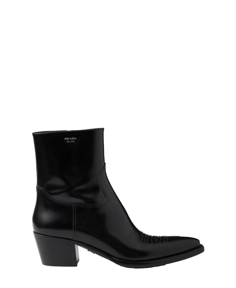 Women's Brushed Leather Booties